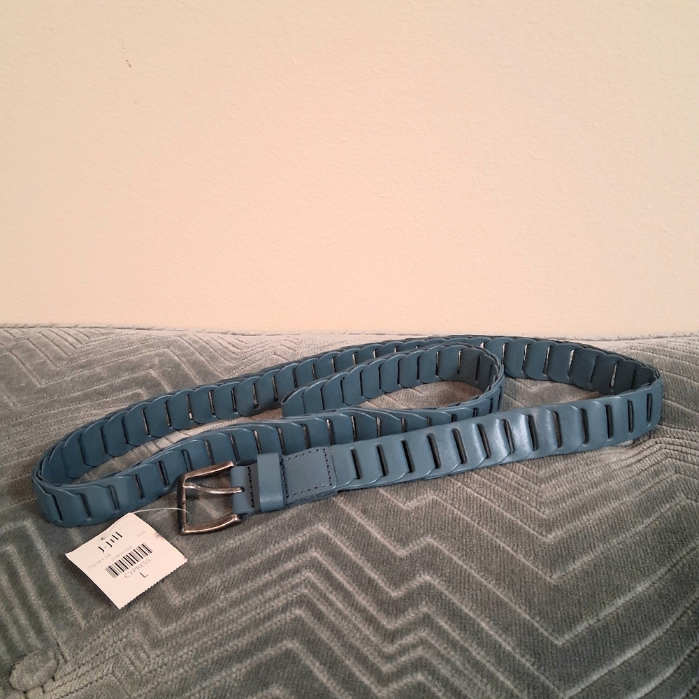 NWT J.Jill Genuine Leather Cypress Color Name Large Belt
